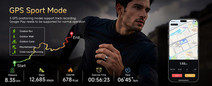 AURA Matt Smart Ring Fitness Sports Health Monitor Sleep
