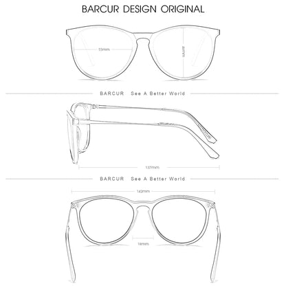 BARCUR Classic Polarized Sunglasses For Both Men Women