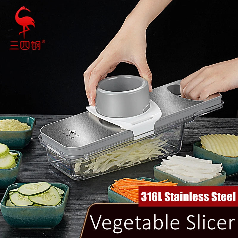 Anti-bacterial Magic Chopper Vegetable Slicer