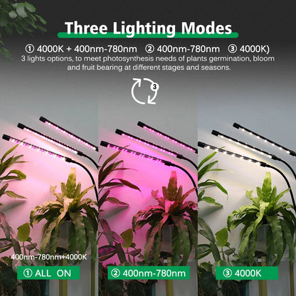 Clip-On LED Grow Light with Gooseneck