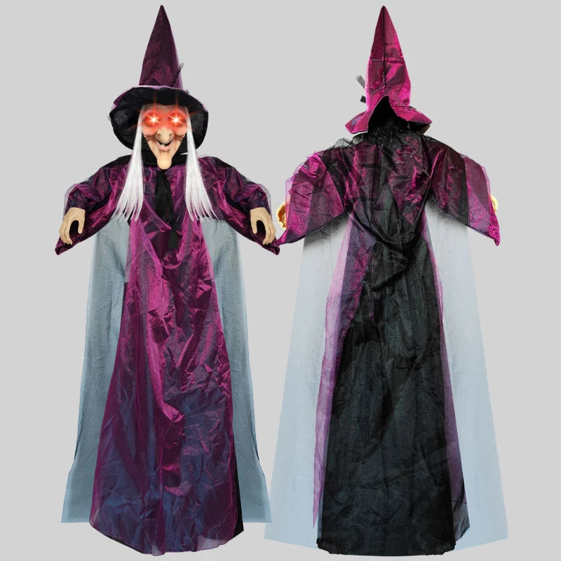 Halloween Spooky Voice Control Lumious Talking Witch