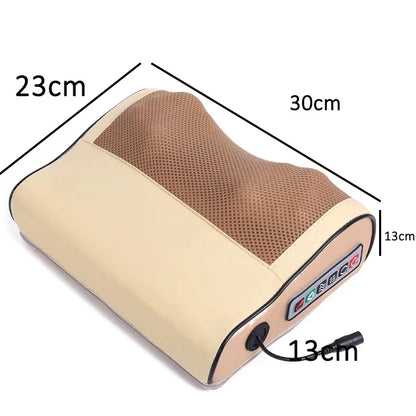 Back Neck Massager Infrared Heating Electric Massage Pillow
