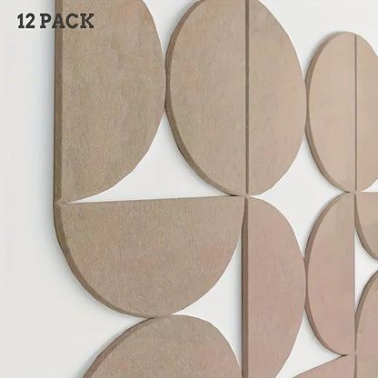 12 Pcs Felt Bulletin Board Living Room Sofa Wall Self-Adhesive