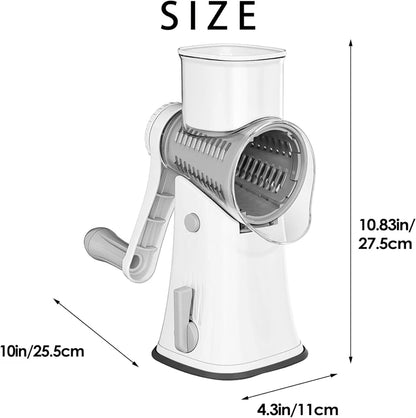 LMETJMA 5 in 1 Rotary Cheese Grater Shredder Kitchen