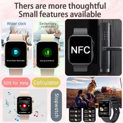 New Women Men AI Smart Diagnosis Watch HRV+PPG Blood Pressure