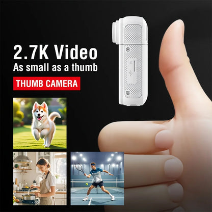 Motorcycle Mini Recorder 2.7K Finger Action Camera Lightweight
