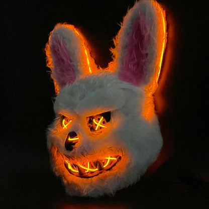 Halloween Cosplay Party Luminous LED Light Face Mask