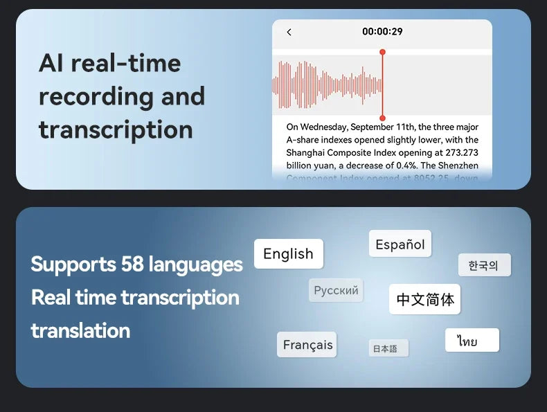 8-128GB AI ChatGPT-4 Intelligent Voice Recorder Audio App