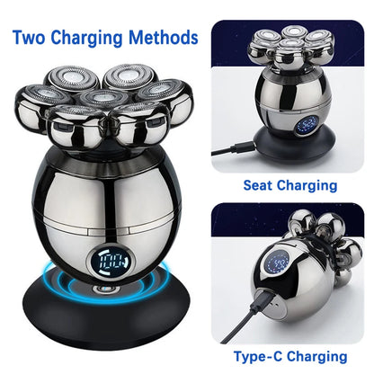 Electric Shaver 7D Floating Cutter Head Base Men Beard Trimmer