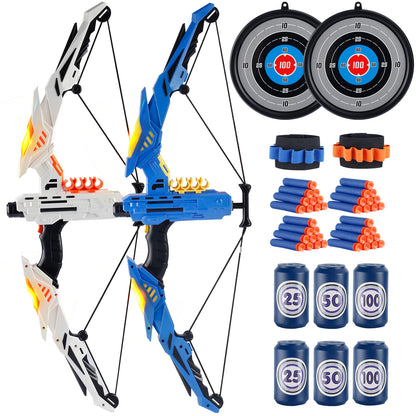 Kids Soft Dart Archery Set with LED Lights Sports