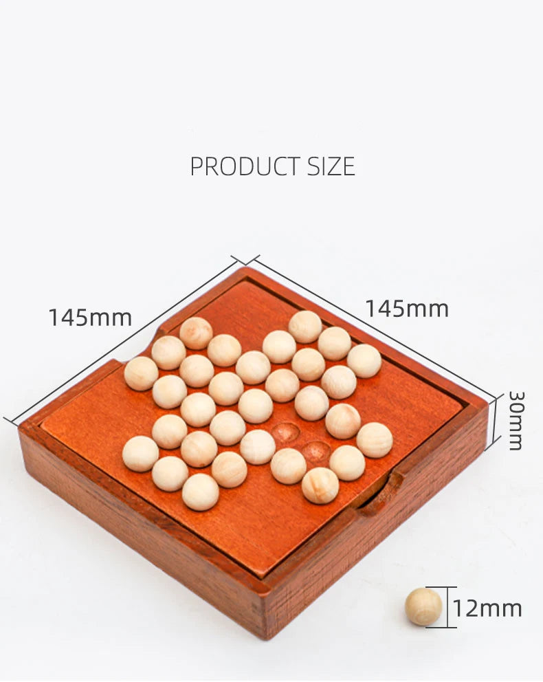 1 Set Europe Board Game Single Chess Peg Solitaire