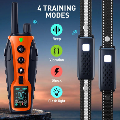 Electric Dog Training Collar Remote Control With  Vibration Shock