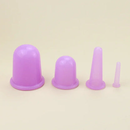 Silicone Vacuum Cupping Massage Jars Anti Cellulite
