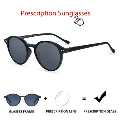 Retro Circular Polarized Sunglasses Vintage