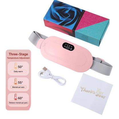 Electric Heating Pad Menstrual Cramp Massager Belt Women
