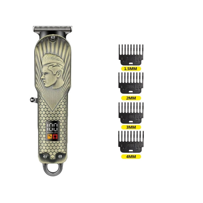 Stainless steel hairdresser electric push cut hair