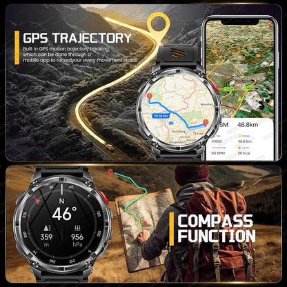 New T-Rex3 Pro 1100mAh Battery Smart Watch GPS Path
