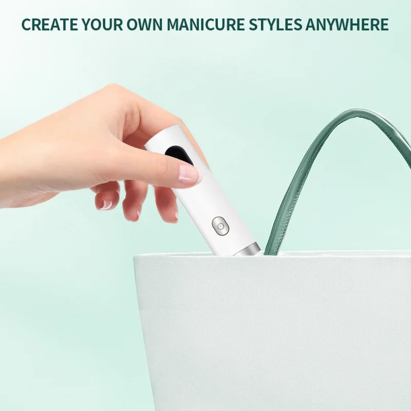 Handheld Quick Drying Nail Lamp Magnetic Mount Rechargeable