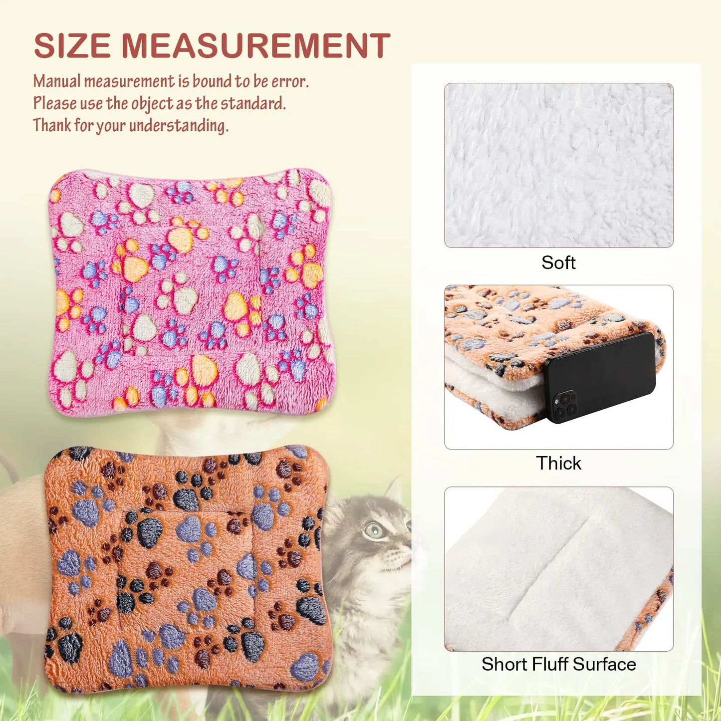 Thicken Flannel Mat Pet Beds Mats Dog Bed Sleeping Mat