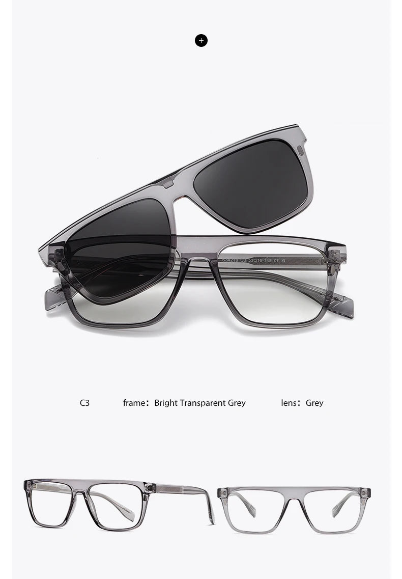 Men Optical Sunglasses TR90 Eyeglasses Frame Eyewear