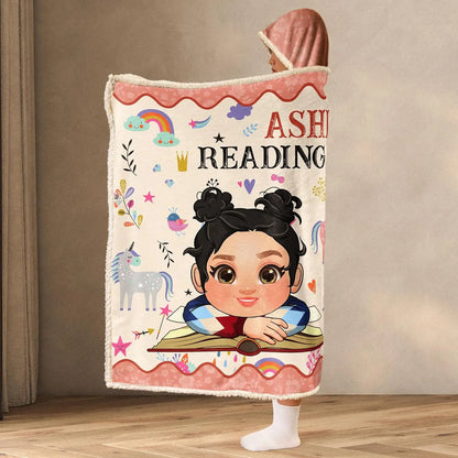 Personalized Wearable Hooded Blanket, Book Lovers Gifts