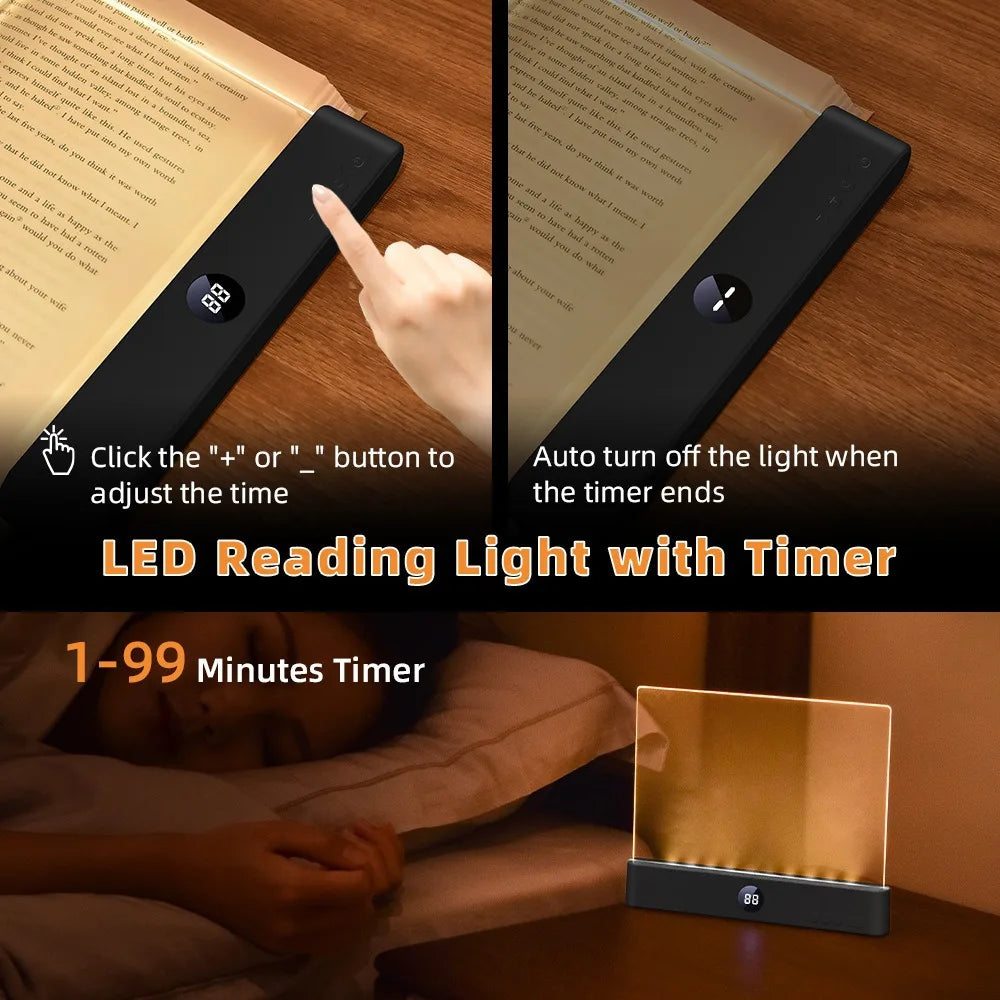 LED Flat Panel Book Light Eye Protection Night Vision