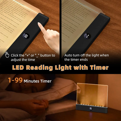 LED Flat Panel Book Light Eye Protection Night Vision