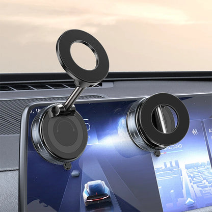 Magnetic Car Phone Holder 360D egree Rotation Vacuum Adsorption