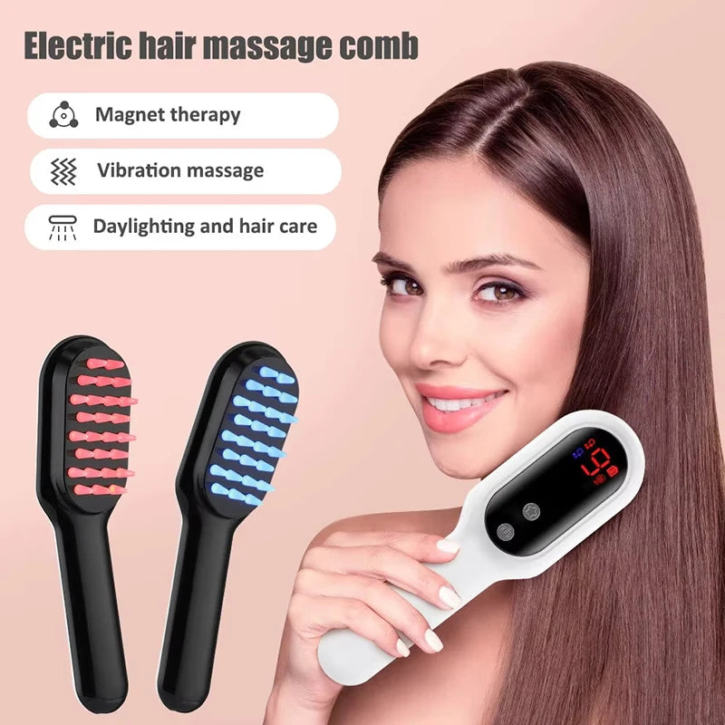 Electric Laser Hair Growth Comb Red Blue Light Massager