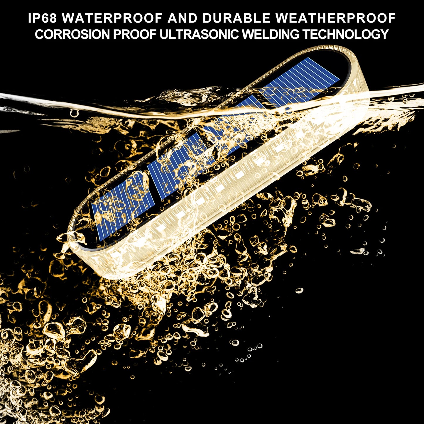 4 Pack Solar Deck Lights Outdoor Step Lights