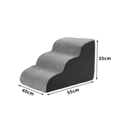 Pet 2/3 Steps High Density Foam Dog Secure Stairs Ramps