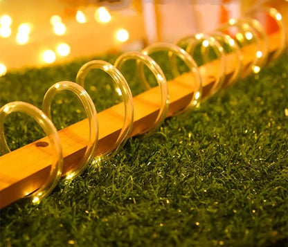 LED Solar Strip Rope Tube Fairy Light Solar Garland String