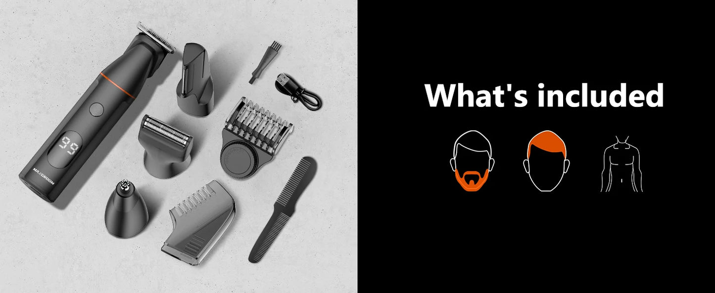 Manscape Body Hair Trimmer 4 in 1 IPX6 Waterproof Beard Trimmer