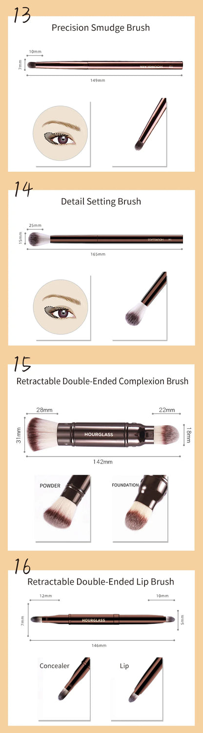 Hourglass Makeup Brushes Powder Foundation Concealer