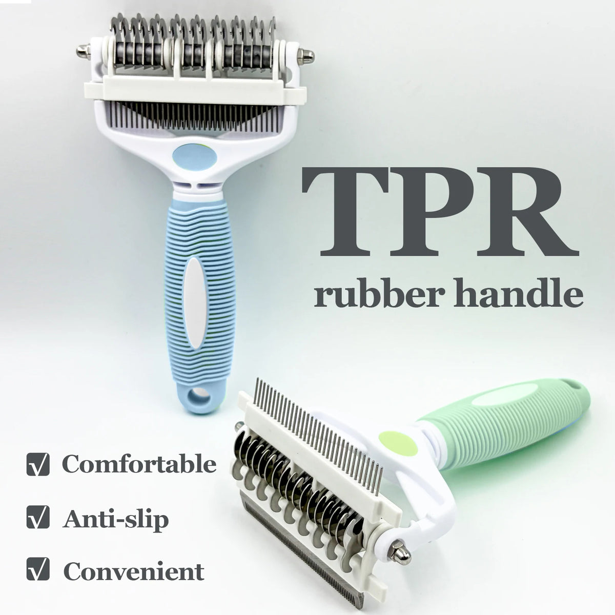 Pet Deshedding Brush 3 in 1 Cat Dog Hair Remover