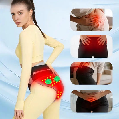 Red Light Heating Women's Underwear with Abdominal Massager Relieves