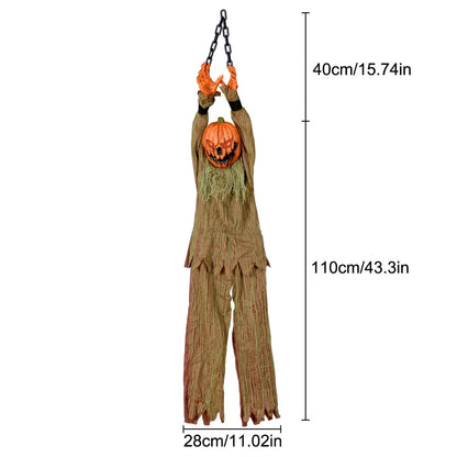 Halloween Decoration Hanging Pumpkin Head Scream