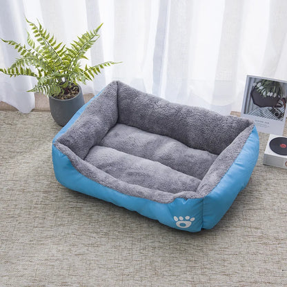 Square Large Dog Bed Soft Cat Sleeping Sofa Kennel