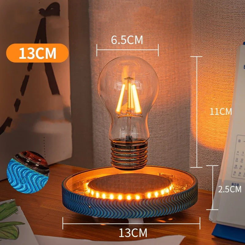 Magnetic Levitating Bulb Saturn Moon Lamp Levitating  Table Lamp