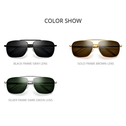 FONEX Pure Titanium Polarized Sunglasses Men Folding