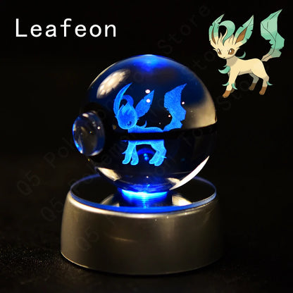 Pokemon Crystal Ball 3D Mewtwo Pikachu Gift