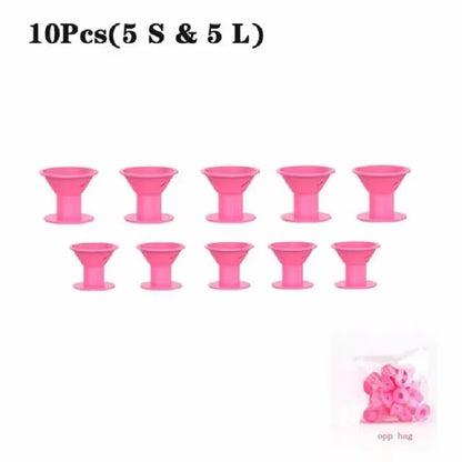 Soft Rubber Silicone Heatless Hair Curler Hair Styling