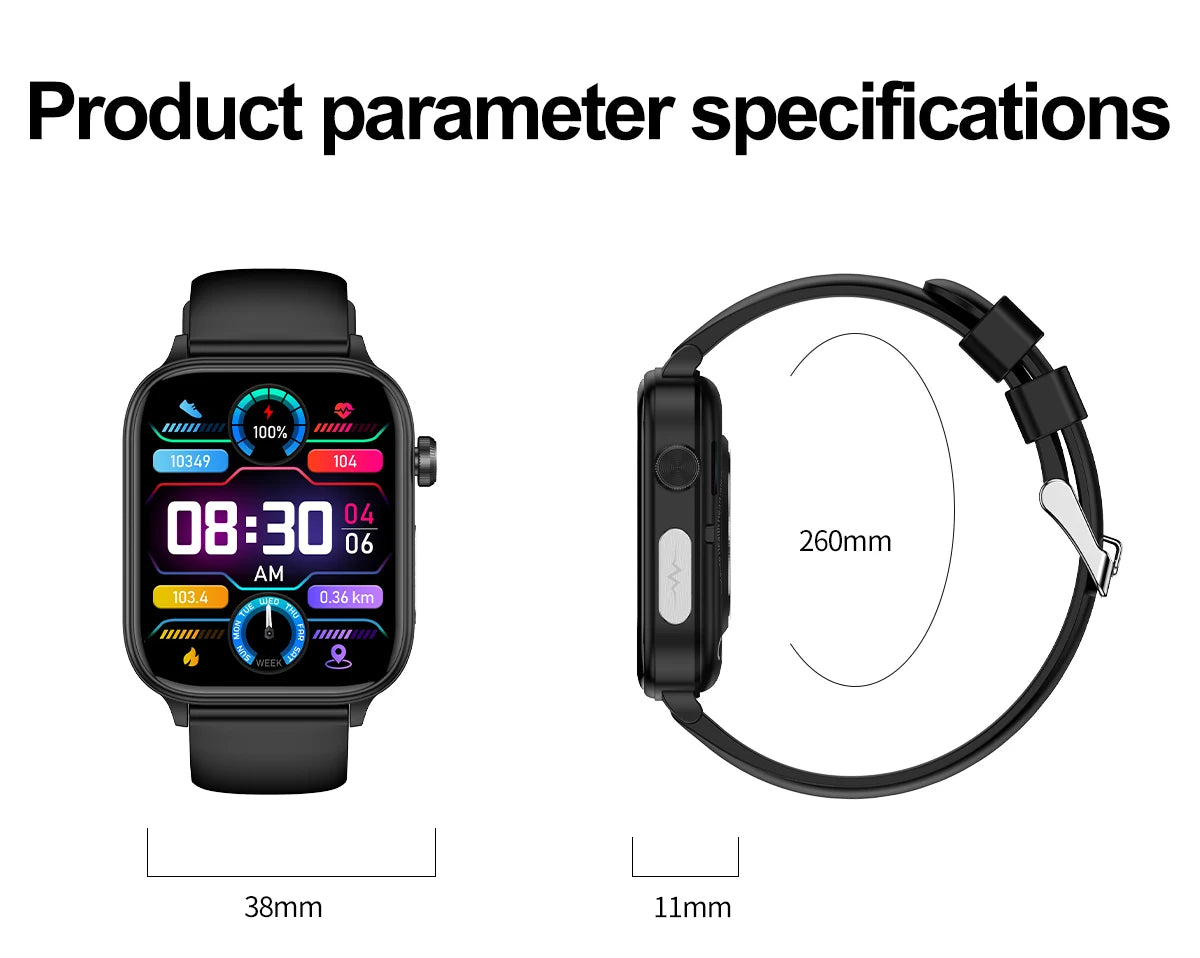 New AI Diagnosis Blood Lipids Body composition Test Smart Watch