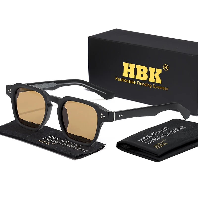 HBK New Fashion Sunglasses men Vintage Square