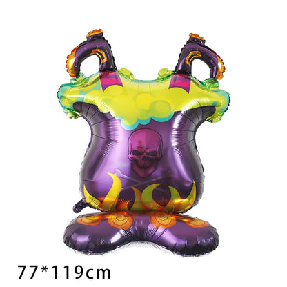 Halloween Decoration Balloons Foil Pumpkin Ghost Dead Tree Witch Mummy Bat Spider Balloon