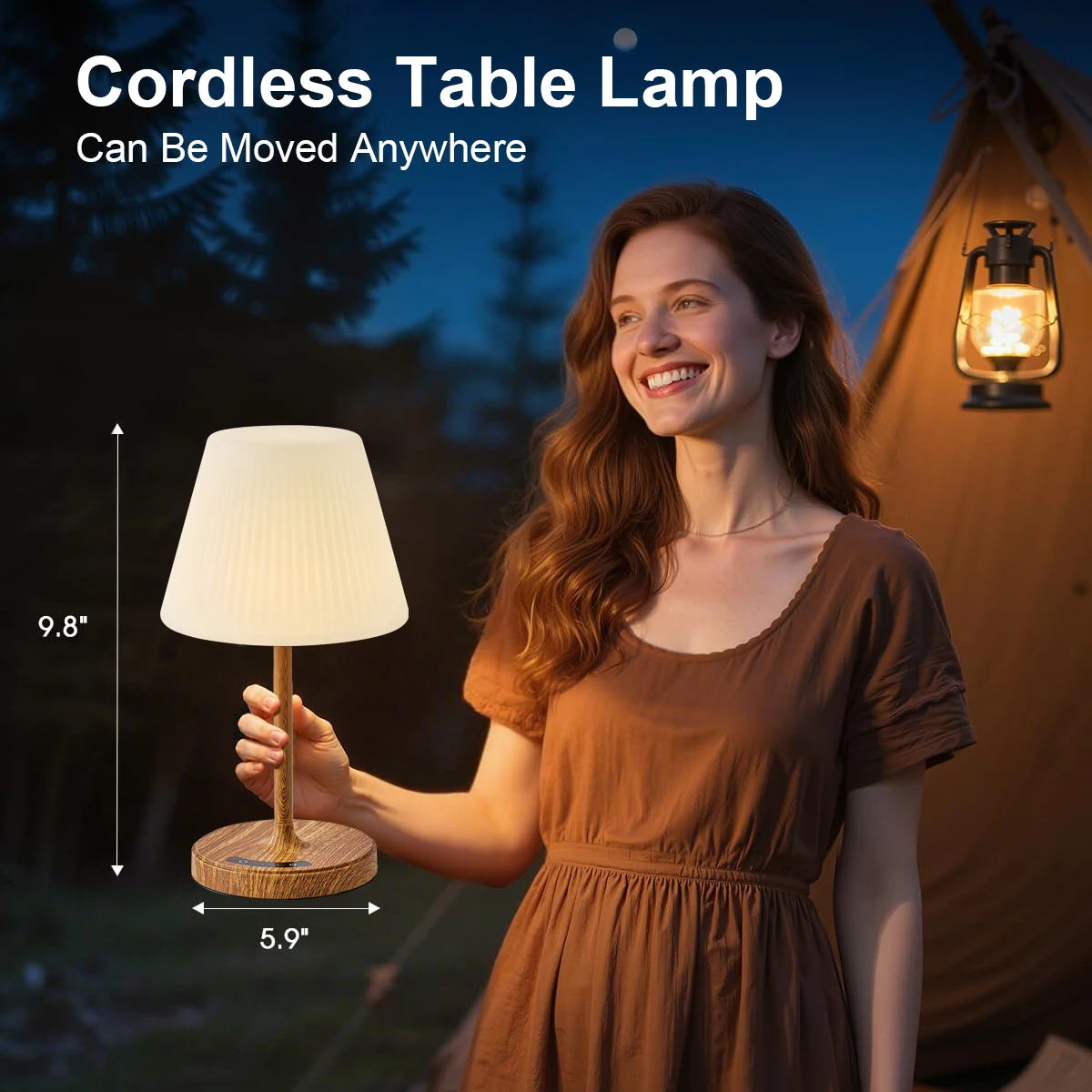 Shower Lamp Bathroom Lamp Cordless Night Lamp