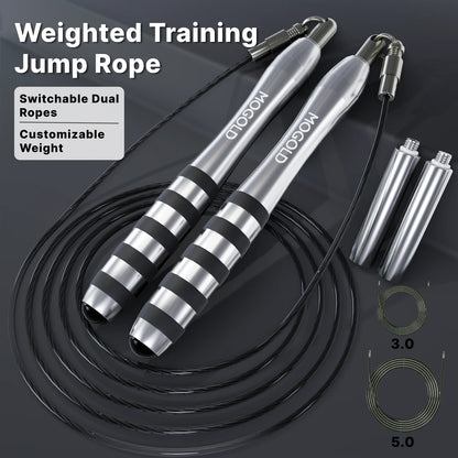 Jump Rope Metal Wire Non-slip Handles Fitness
