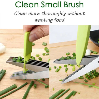 Multi Layer Scissor Kitchen Shears 5 Blade Stainless Steel