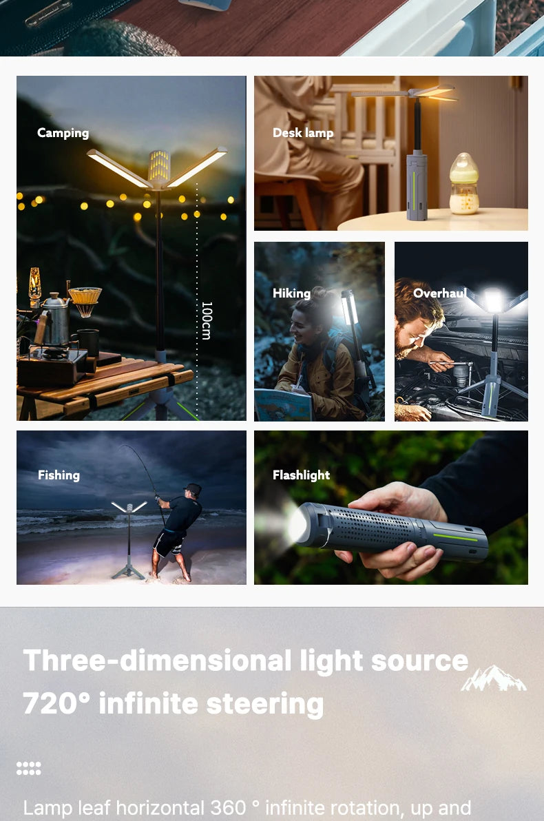 Rechargeable Outdoor Portable Hiking Camping Flashlight