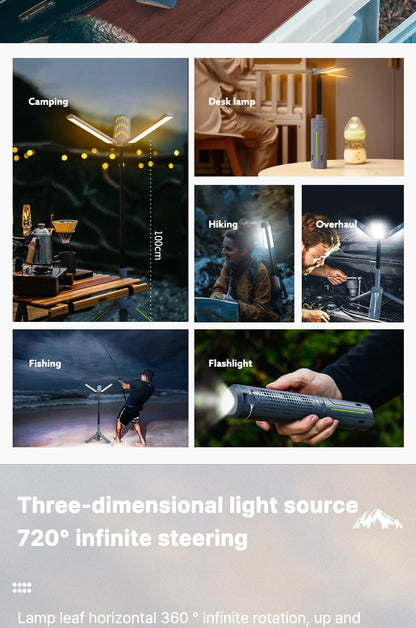 Rechargeable Outdoor Portable Hiking Camping Flashlight